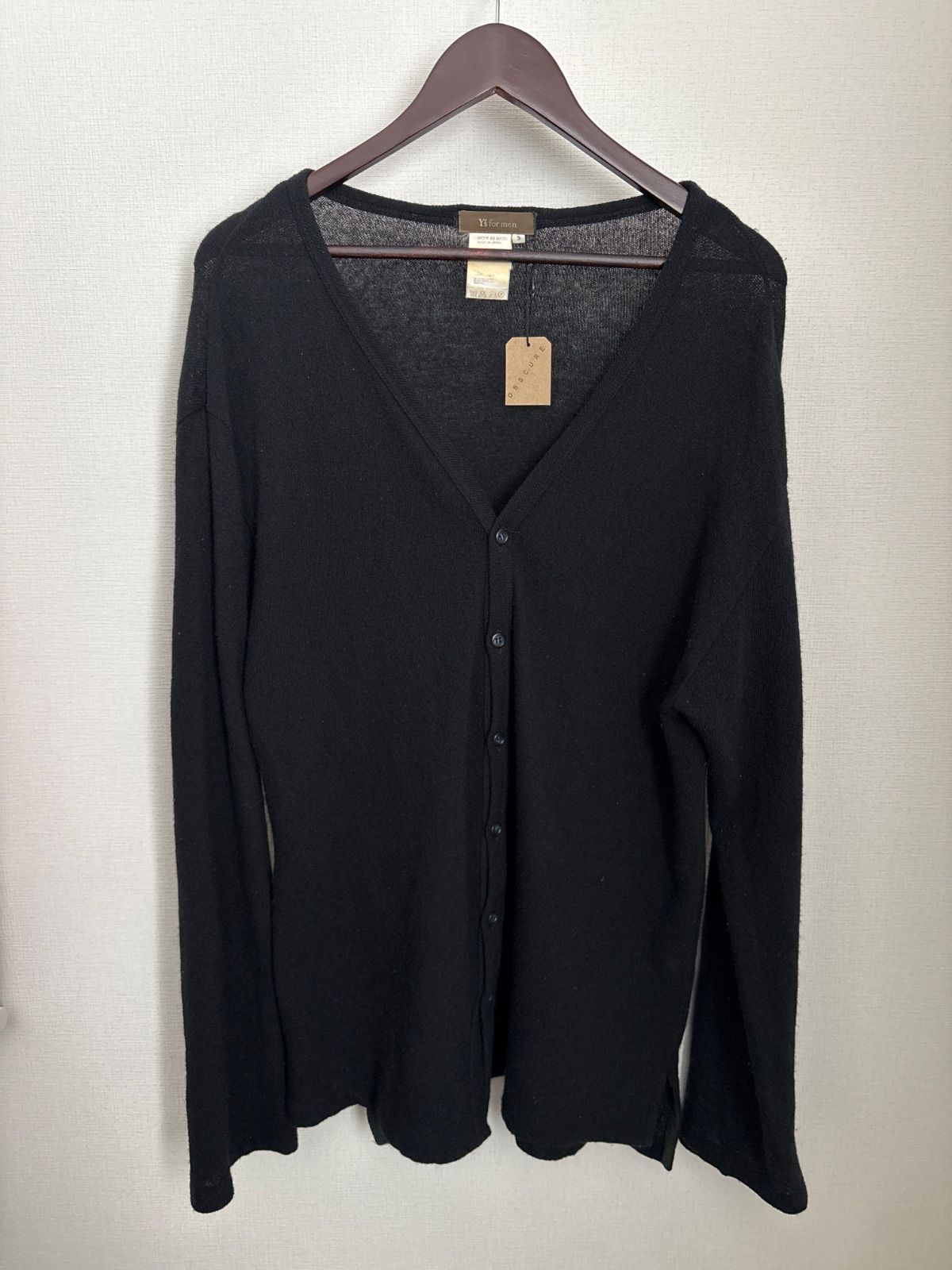 美品】Y's for men ウール Vネック カーディガン ヨウジヤマモト 3