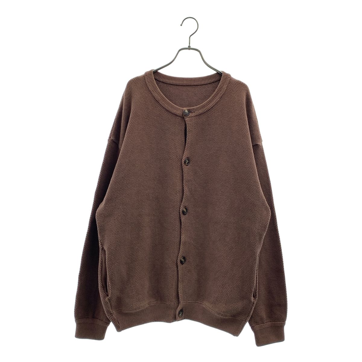 Crepuscule / クレプスキュール | Moss stitch crew cardigan 鹿の子 