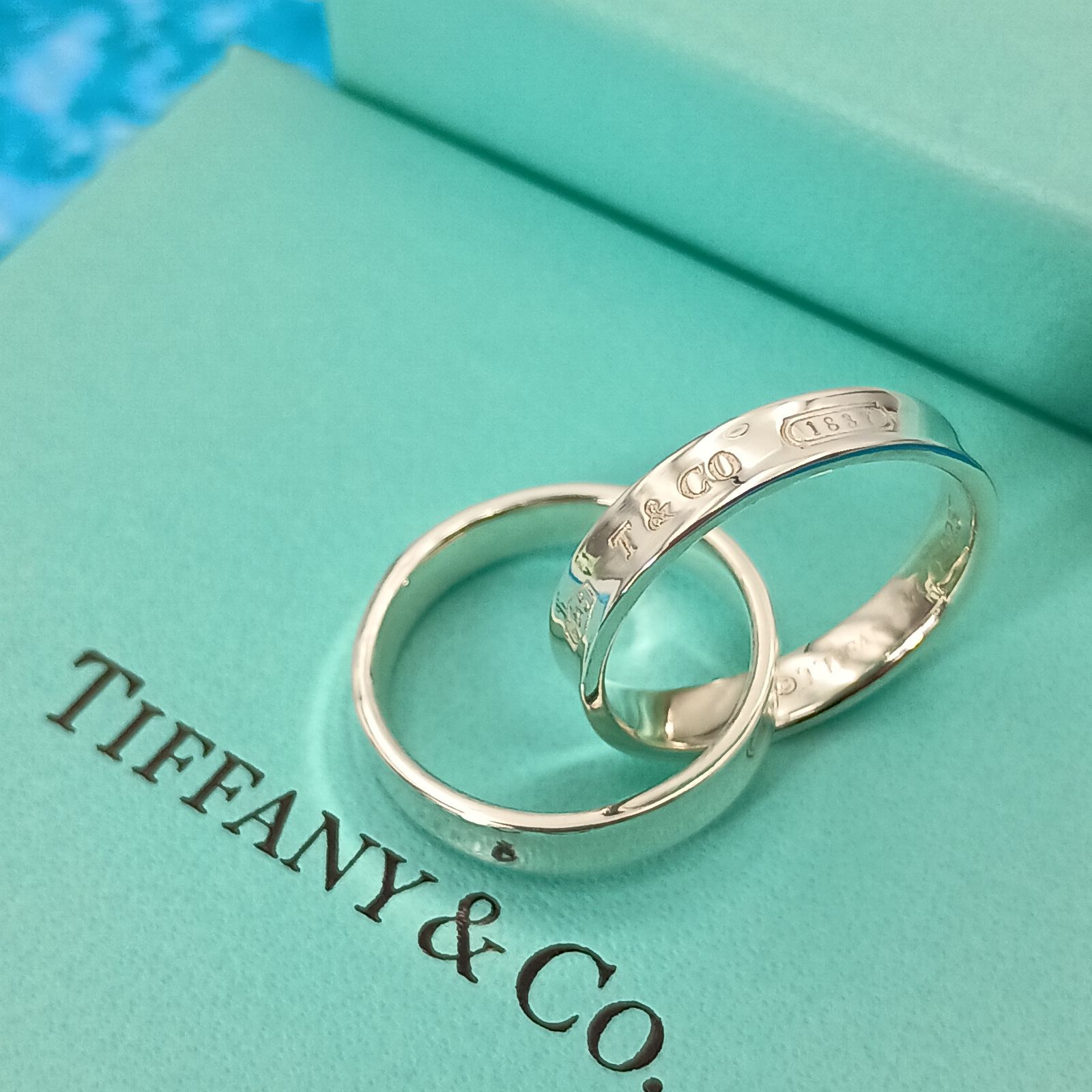 TIFFANY&Co. ティファニー 5号 1837 インターロッキング ダブル リング