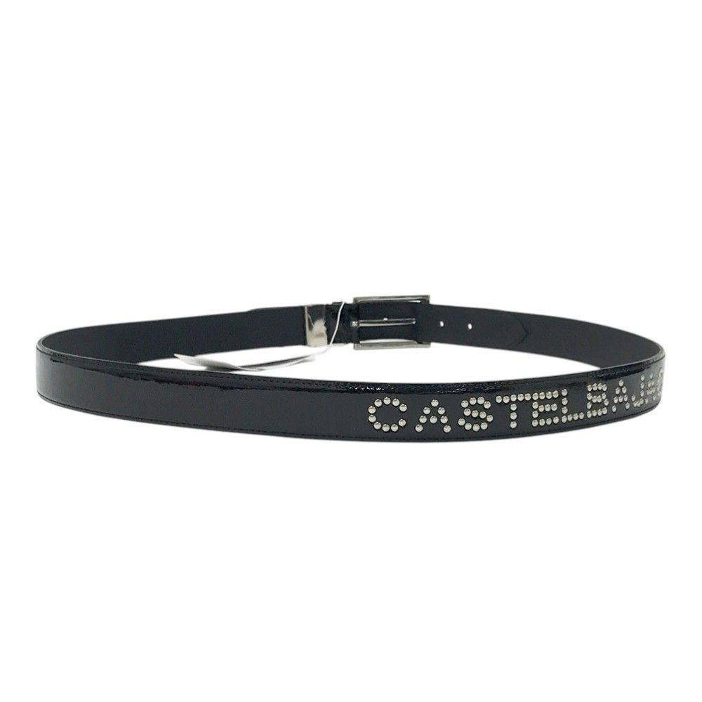 CASTELBAJAC カステルバジャック  ベルト ロゴスタッズ  ブラック系 40/FREE [240101651543] ゴルフウェア ストスト CASTELBAJAC カステルバジャック ベルト ロゴスタッズ ブラック系 40