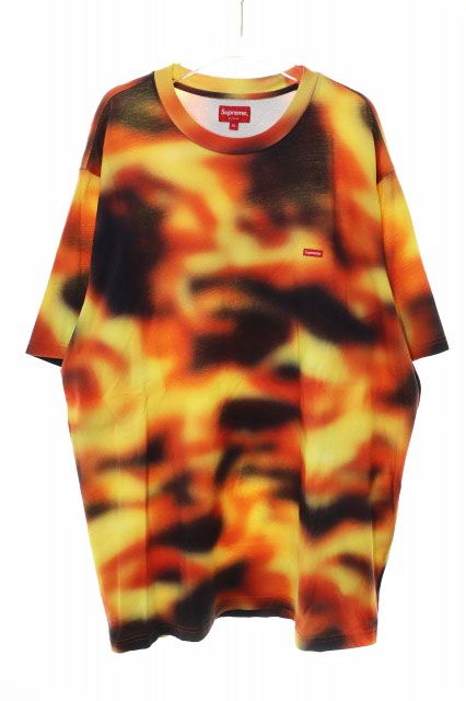 シュプリーム SUPREME 23SS SMALL BOX TEE FLAMES RED XL スモール ボックス ロゴ 半袖 Ｔシャツ フレイム 総柄 【ブランド古着ベクトル】【】☆AA★260311