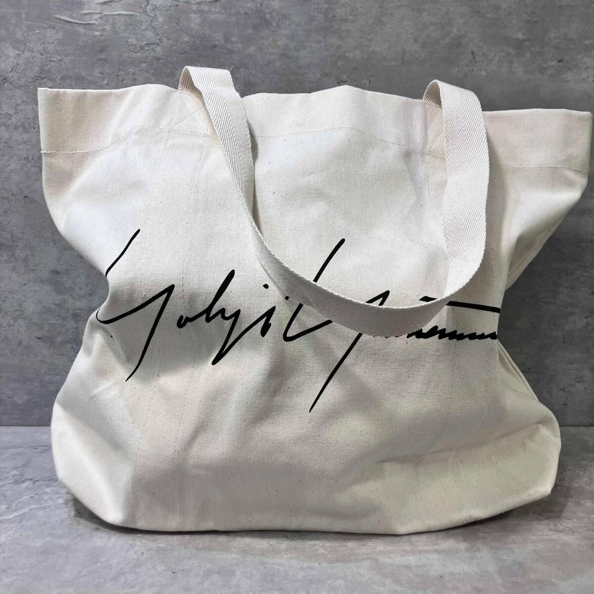 YOHJI YAMAMOTO logo canvas tote bag ロゴキャンバストートバッグ 