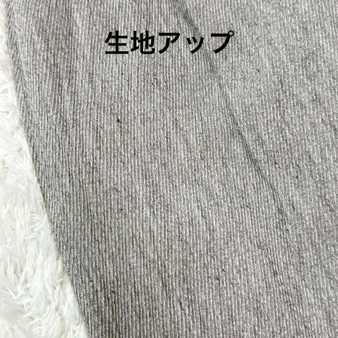 美品 ゴーシュ リネンコットンカルゼ タック キュロット ワイドパンツ
