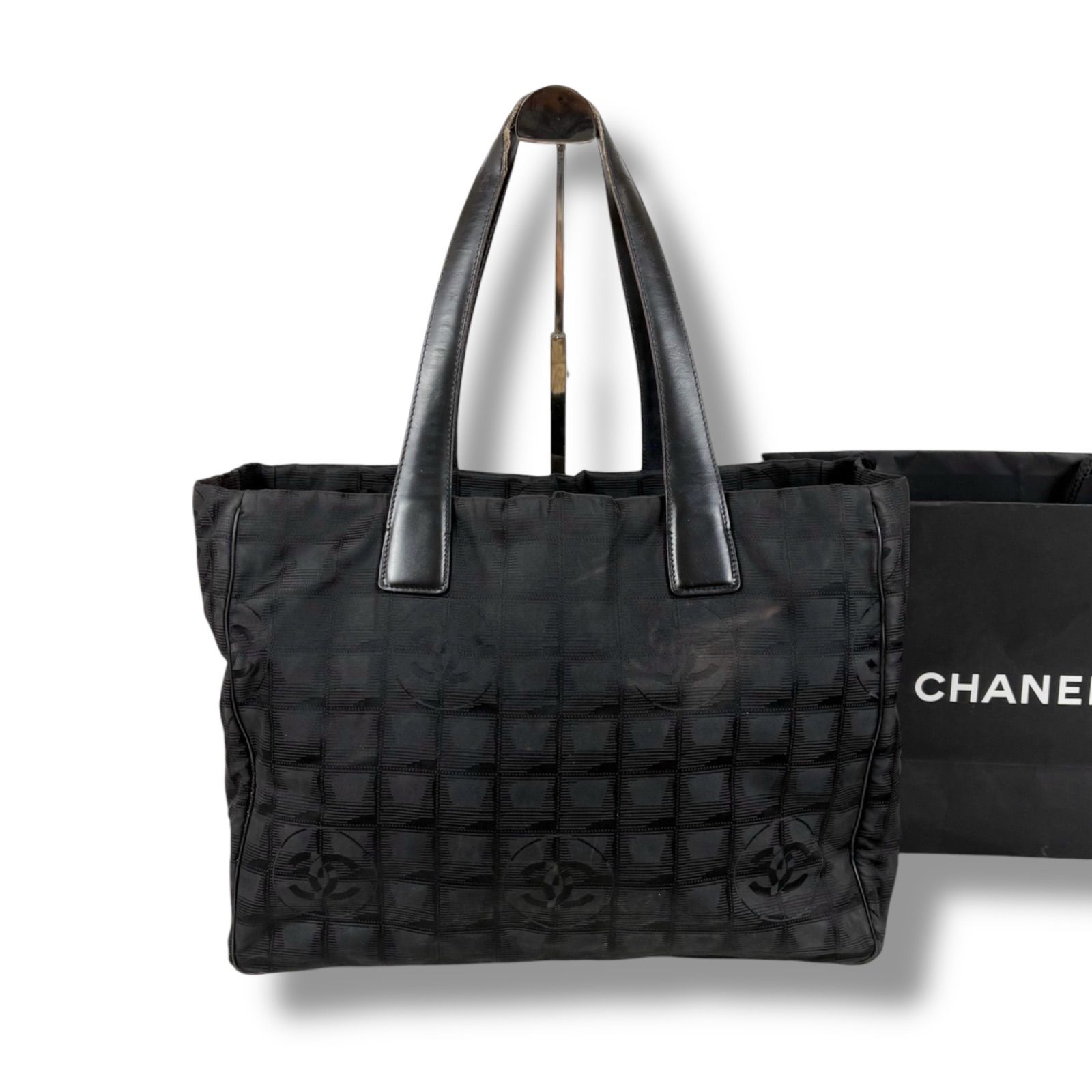 レディース シャネル CHANEL ニュートラベルライン トートバッグ MM 