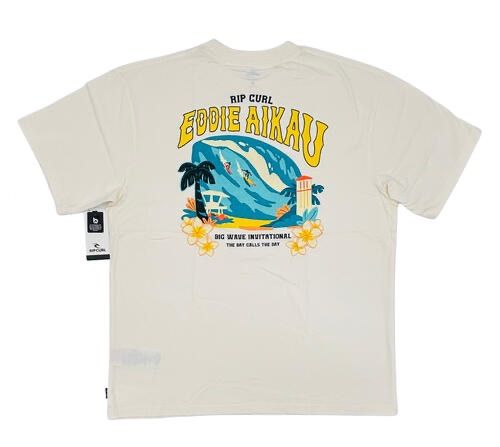ハワイアン RIP CURL×Eddie Aikau コラボ メンズ Tシャツ ビッグ