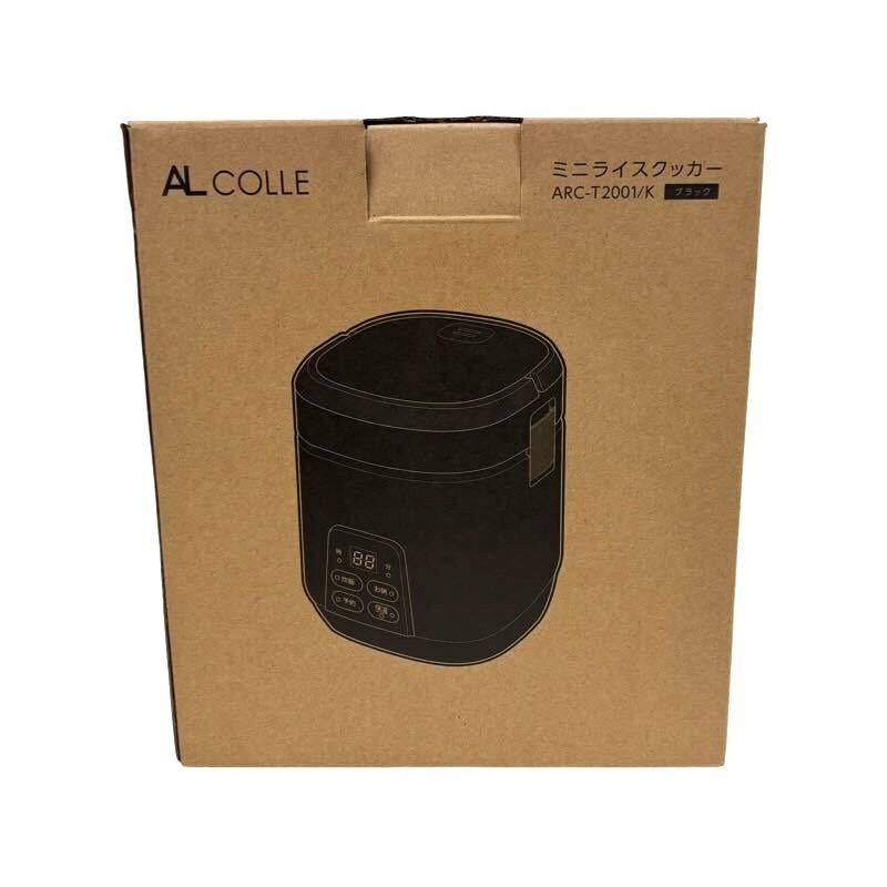 AL COLLE ミニライスクッカー ARC-T2001/K ブラック 生活家電 AL COLLE