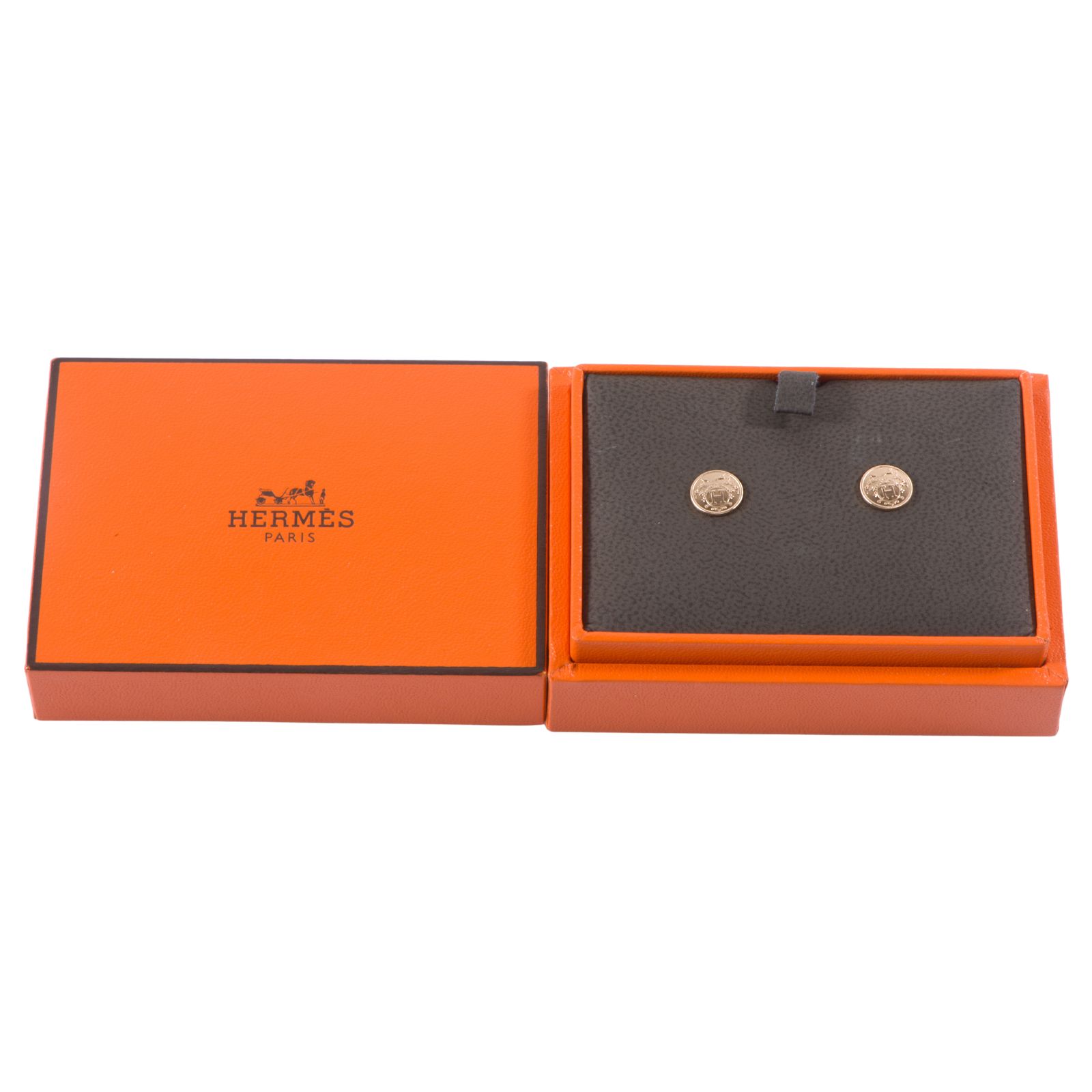 HERMES エルメス エクスリブリス TPM ピアス 120544B 00 イヤリング 