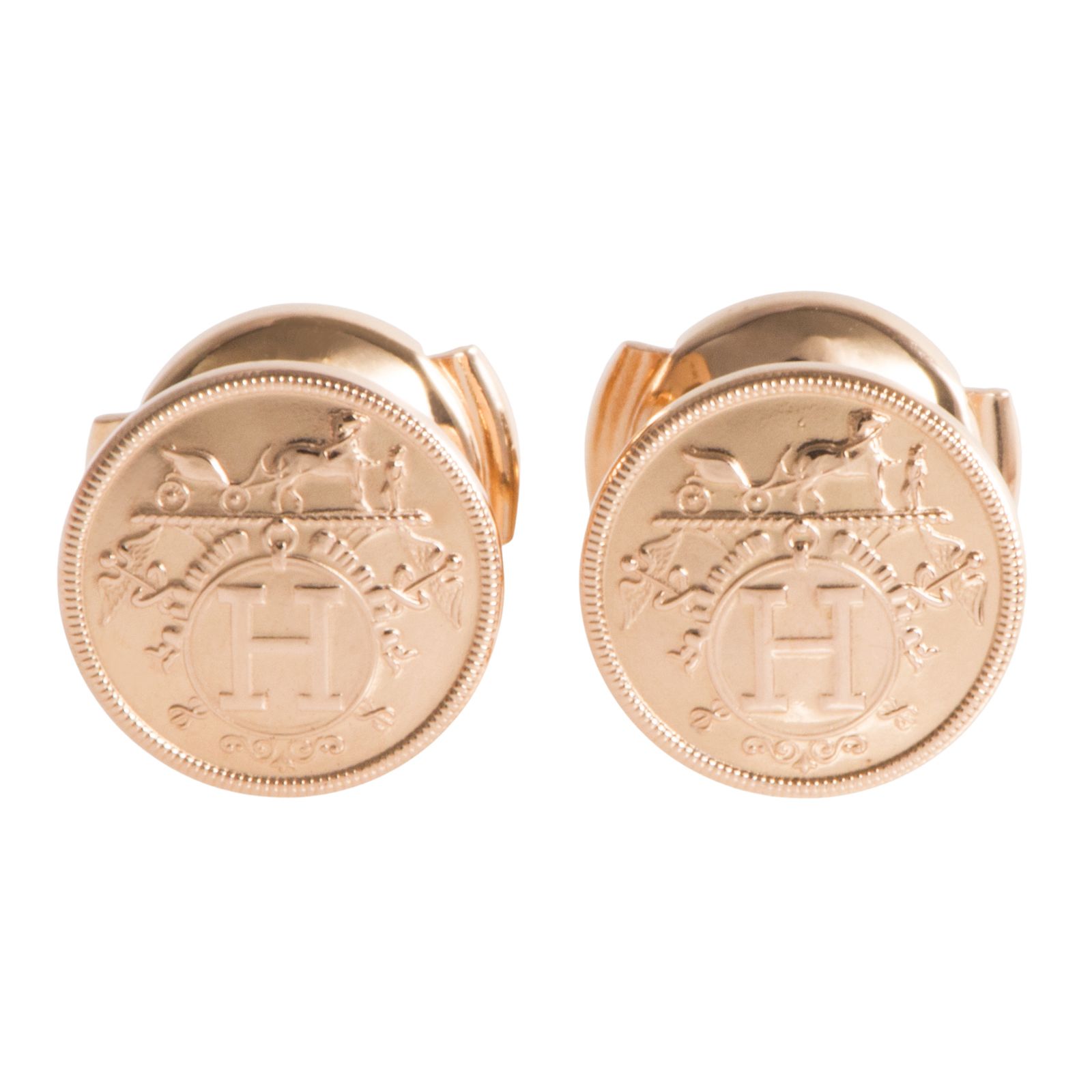 HERMES エルメス エクスリブリス TPM ピアス 120544B 00 イヤリング 