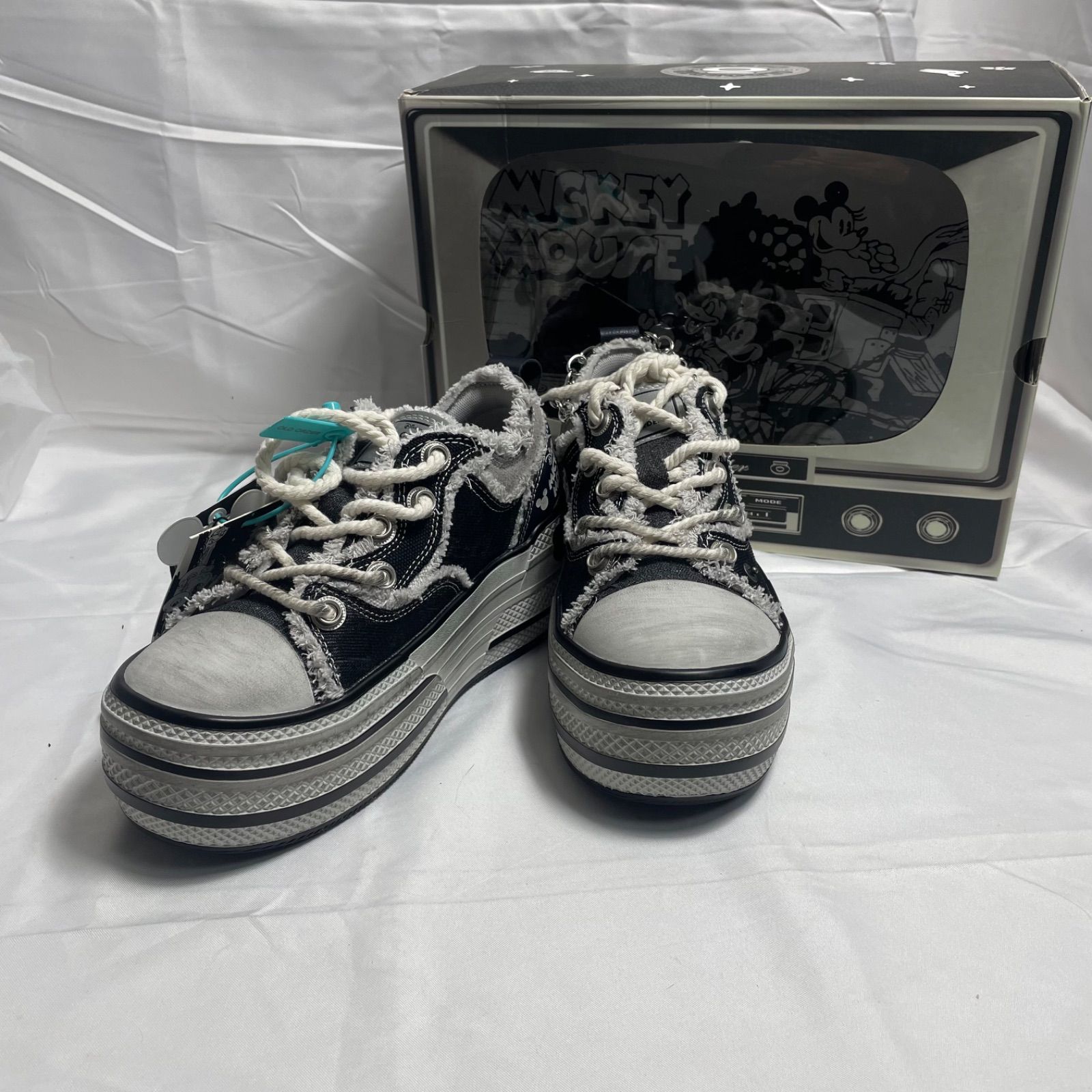 OLD ORDER CANVAS シューズ 靴 Disney Mickey ミッキー 厚底