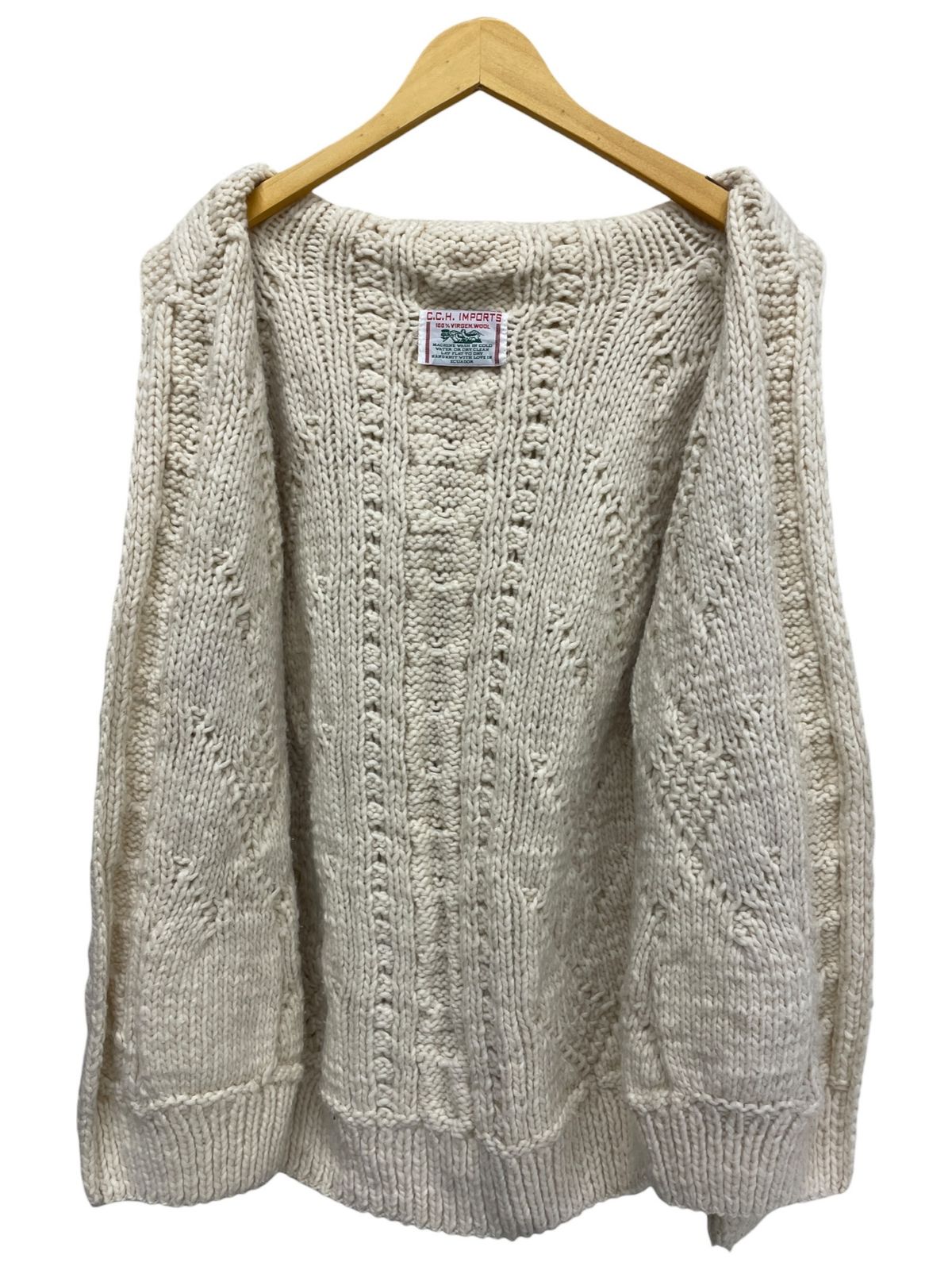 C.C.H IMPORTS フィッシャーマンセーター アランニットカーディガン 