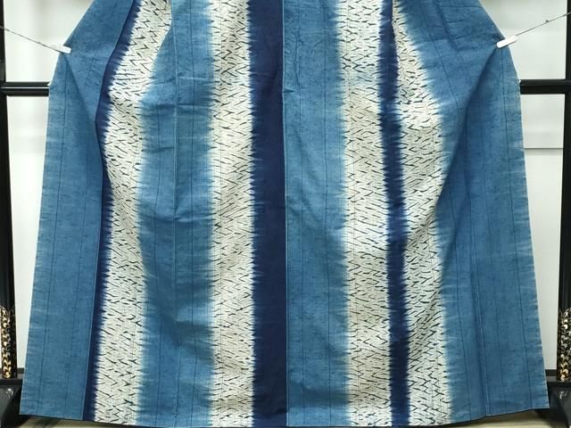 平和屋着物●極上　ぜんまい紬　本藍　間道　逸品　CZAA5376s6 平和屋着物○極上 ぜんまい紬 本藍 間道 逸品 CZAA5376s6 - メルカリ