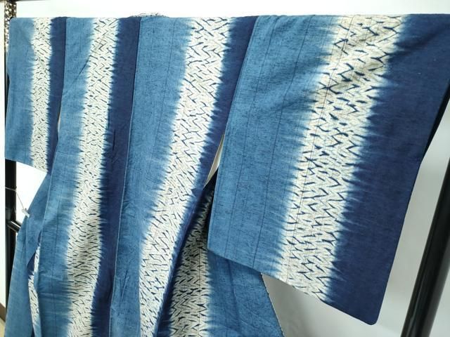 平和屋着物○極上 ぜんまい紬 本藍 間道 逸品 CZAA5376s6 - メルカリ