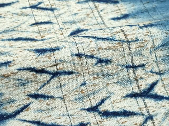 平和屋着物●極上　ぜんまい紬　本藍　間道　逸品　CZAA5376s6 平和屋着物○極上 ぜんまい紬 本藍 間道 逸品 CZAA5376s6 - メルカリ
