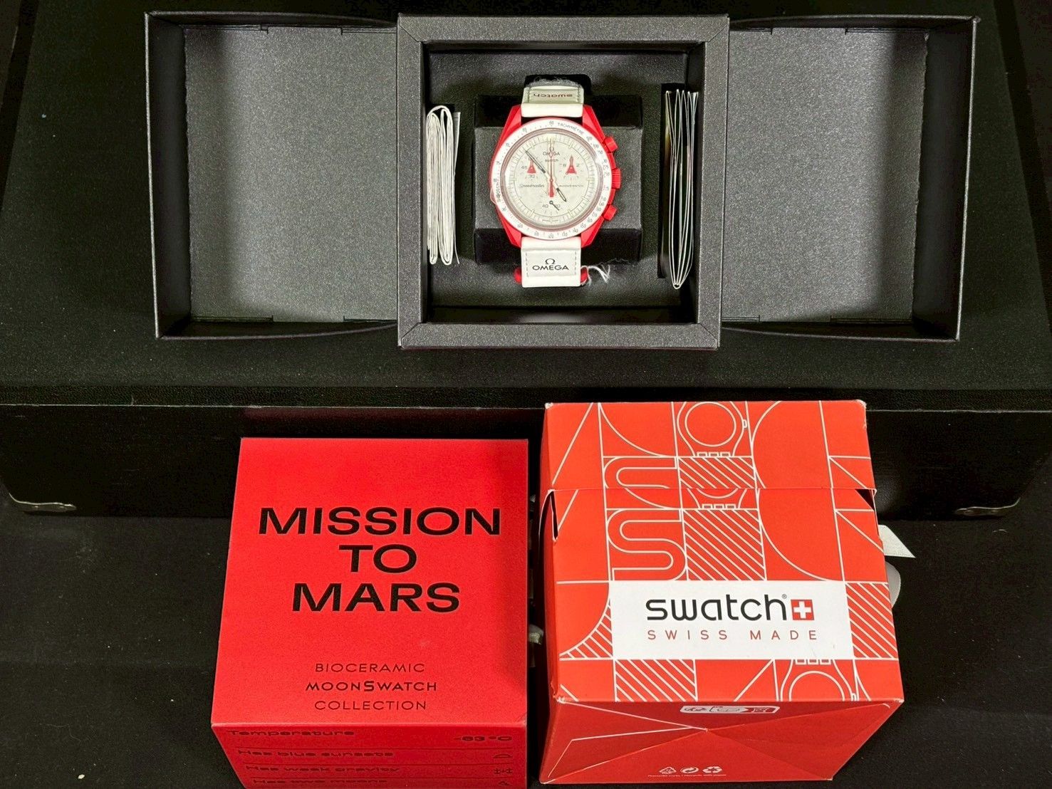 美品】OMEGA×SWATCH Mission to Mars 針稼働OK 保証書完備（2024.12 