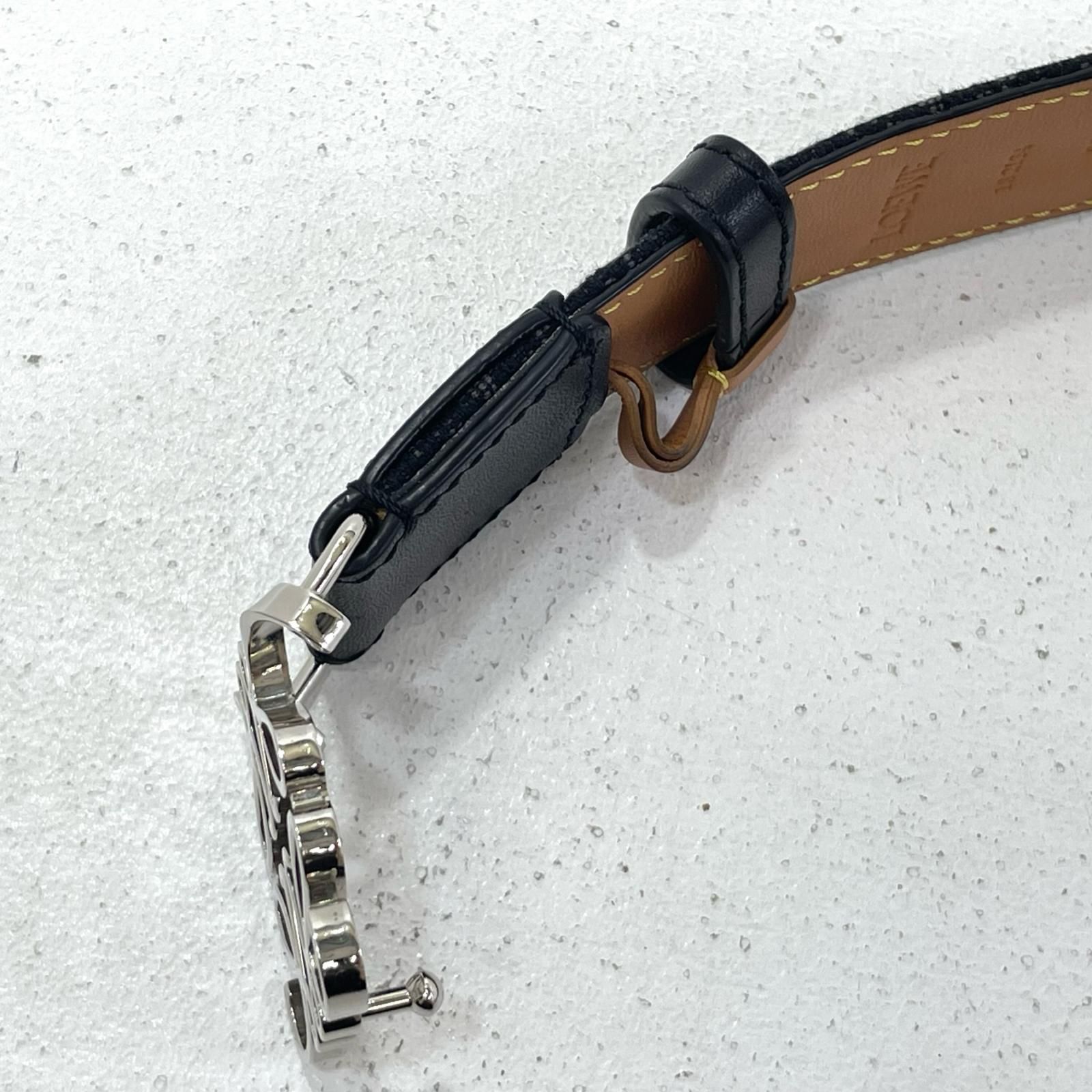 【中古】LOEWE | ロエベ アナグラム ベルト ブラック【尾張小牧店】 中古】LOEWE | ロエベ アナグラム ベルト ブラック【尾張小牧店