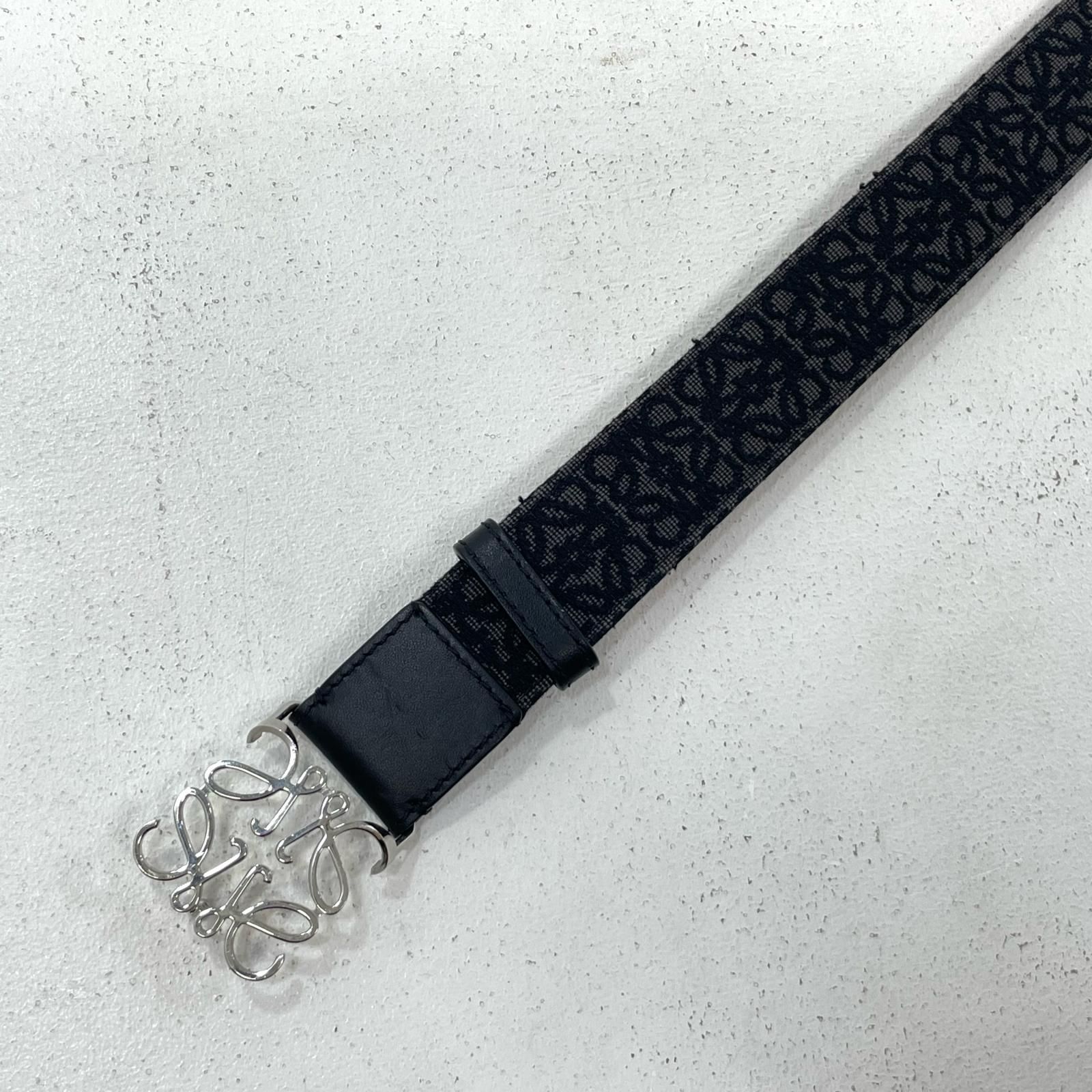 【中古】LOEWE | ロエベ アナグラム ベルト ブラック【尾張小牧店】 中古】LOEWE | ロエベ アナグラム ベルト ブラック【尾張小牧店