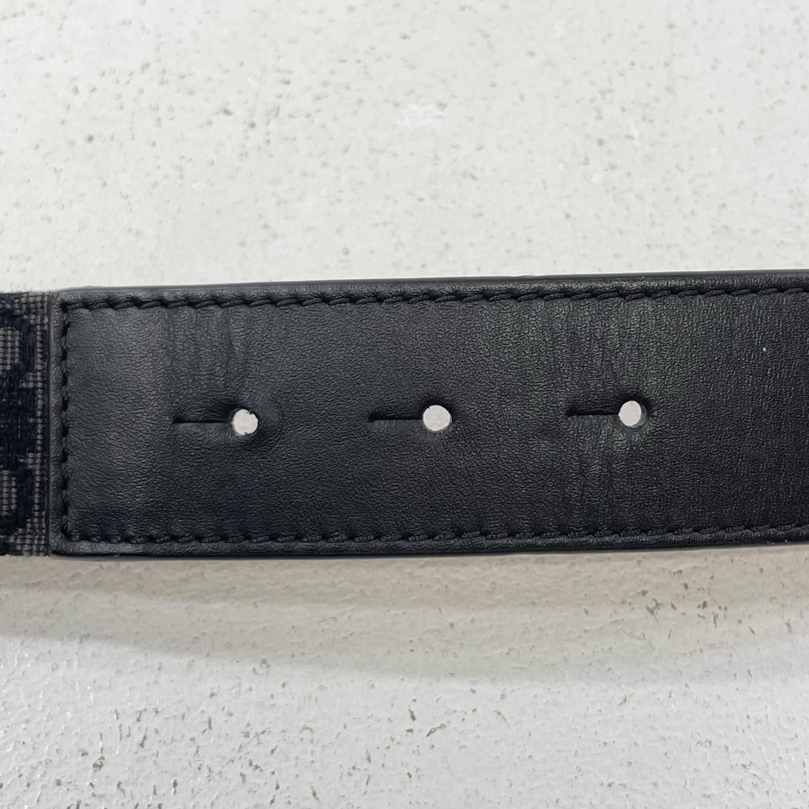 中古】LOEWE | ロエベ アナグラム ベルト ブラック【尾張小牧店