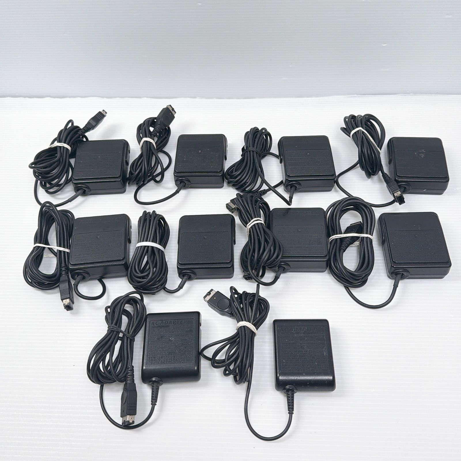 ニンテンドー DS ゲームボーイアドバンスSP 純正ACアダプター 10個セット AGS-002 NTR-002 Nintendo Gameboy Advance SP 初代DS 充電器 管理番号M1558