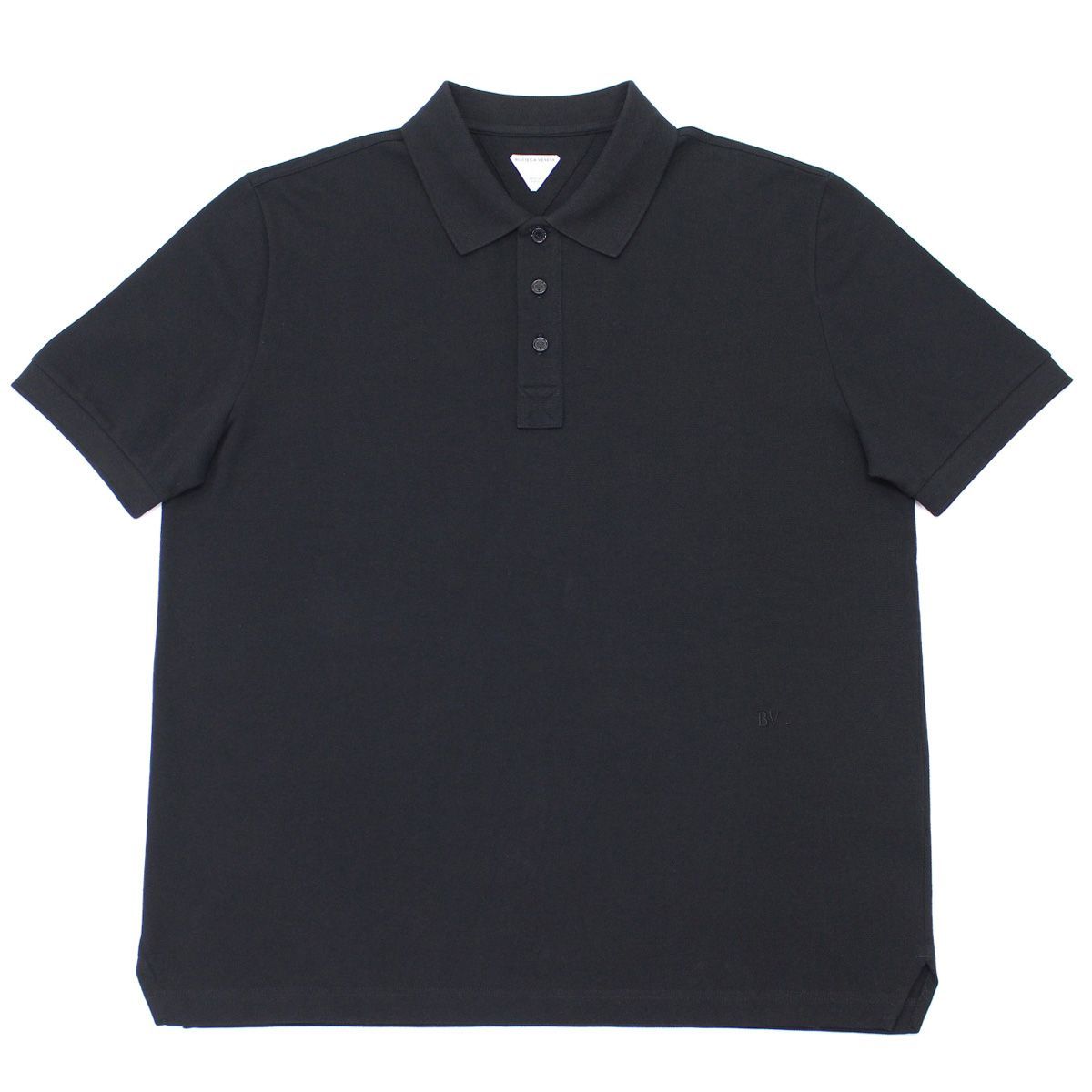 BOTTEGA VENETA (ボッテガヴェネタ) 半袖ポロシャツ 46サイズ黒 1 BOTTEGA VENETA ボッテガヴェネタ 744239 V01G0 1000 ブラック