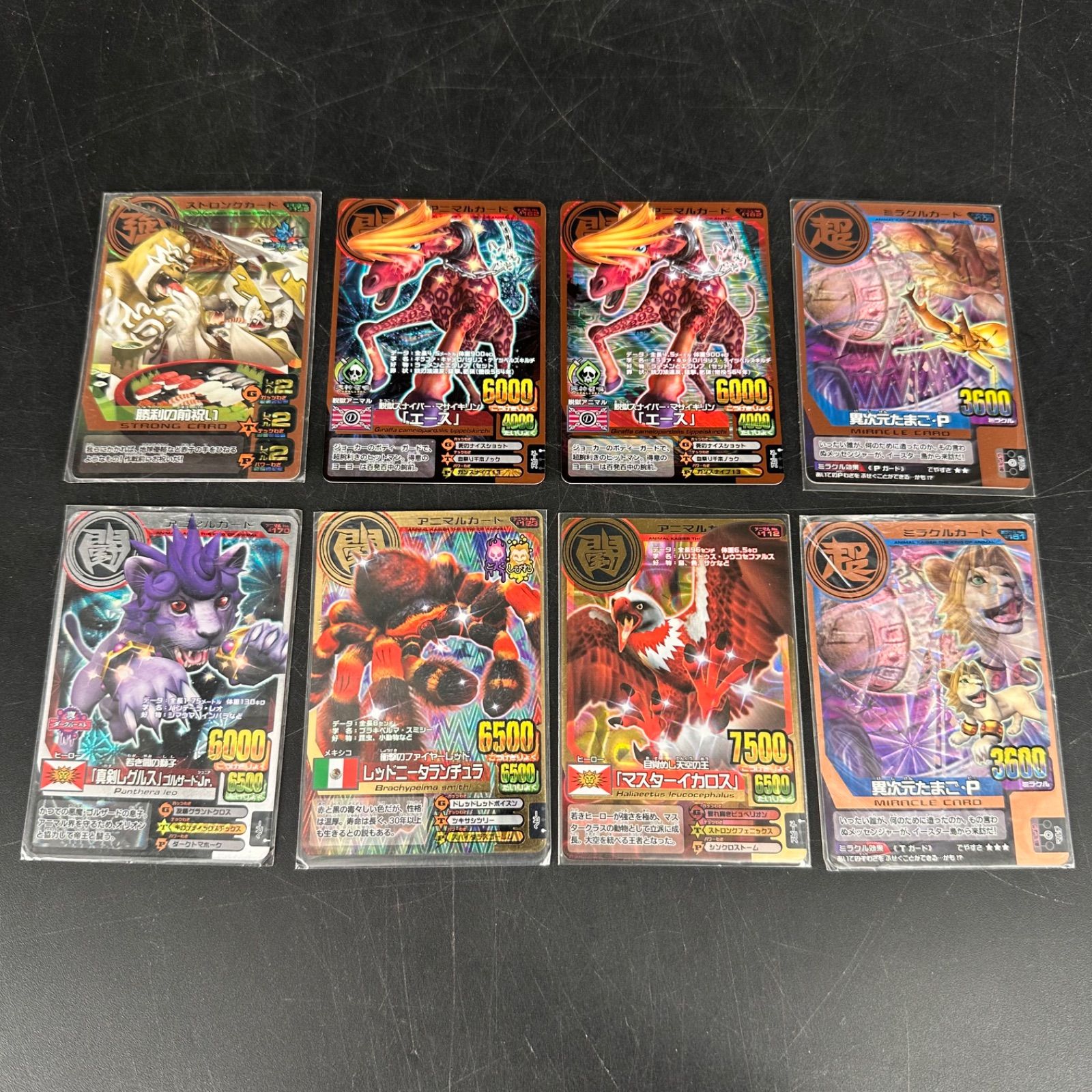 百獣大戦 アニマルカイザー カード トレカ 真剣レグルス ブルザードjr 