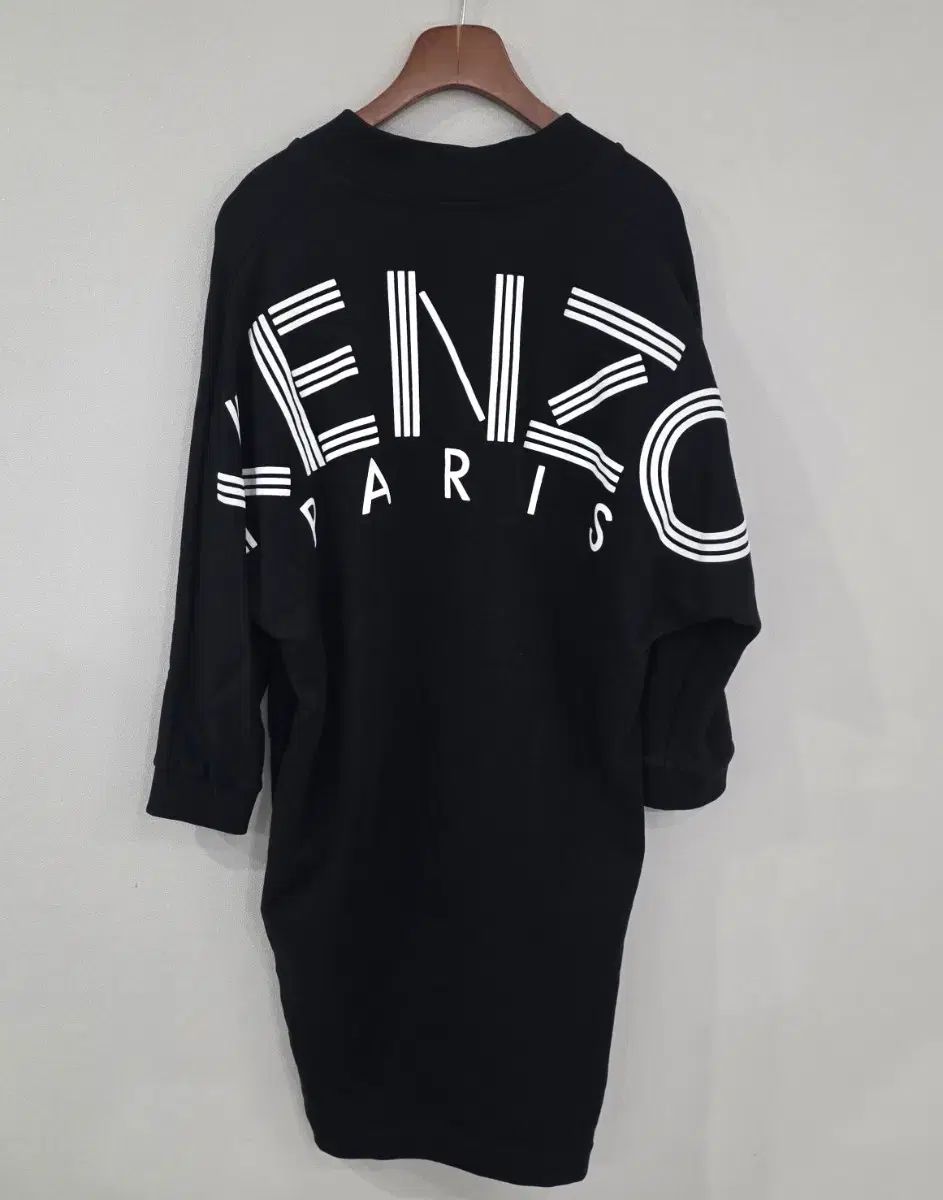 KENZO ケンゾー ブラック Vネック ロング ONE PIECE XS 【公式通販】