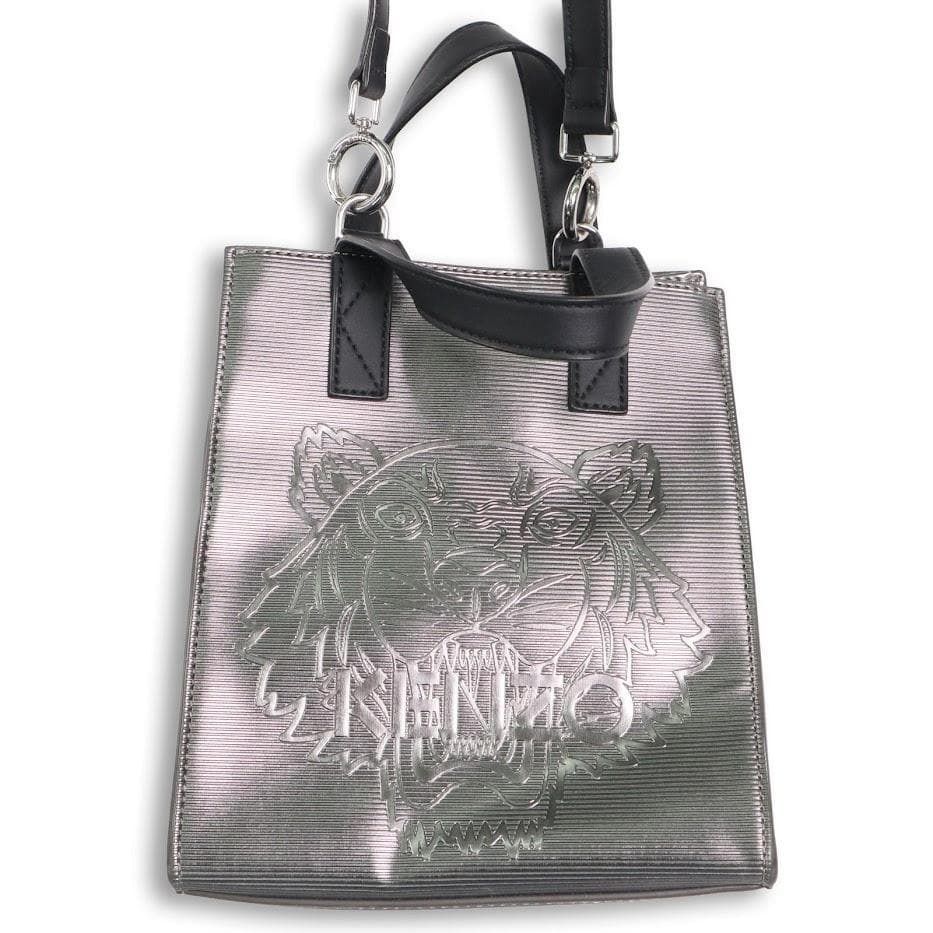 KENZO ケンゾー タイガーエンボス メタリック 2WAY トートバッグ 