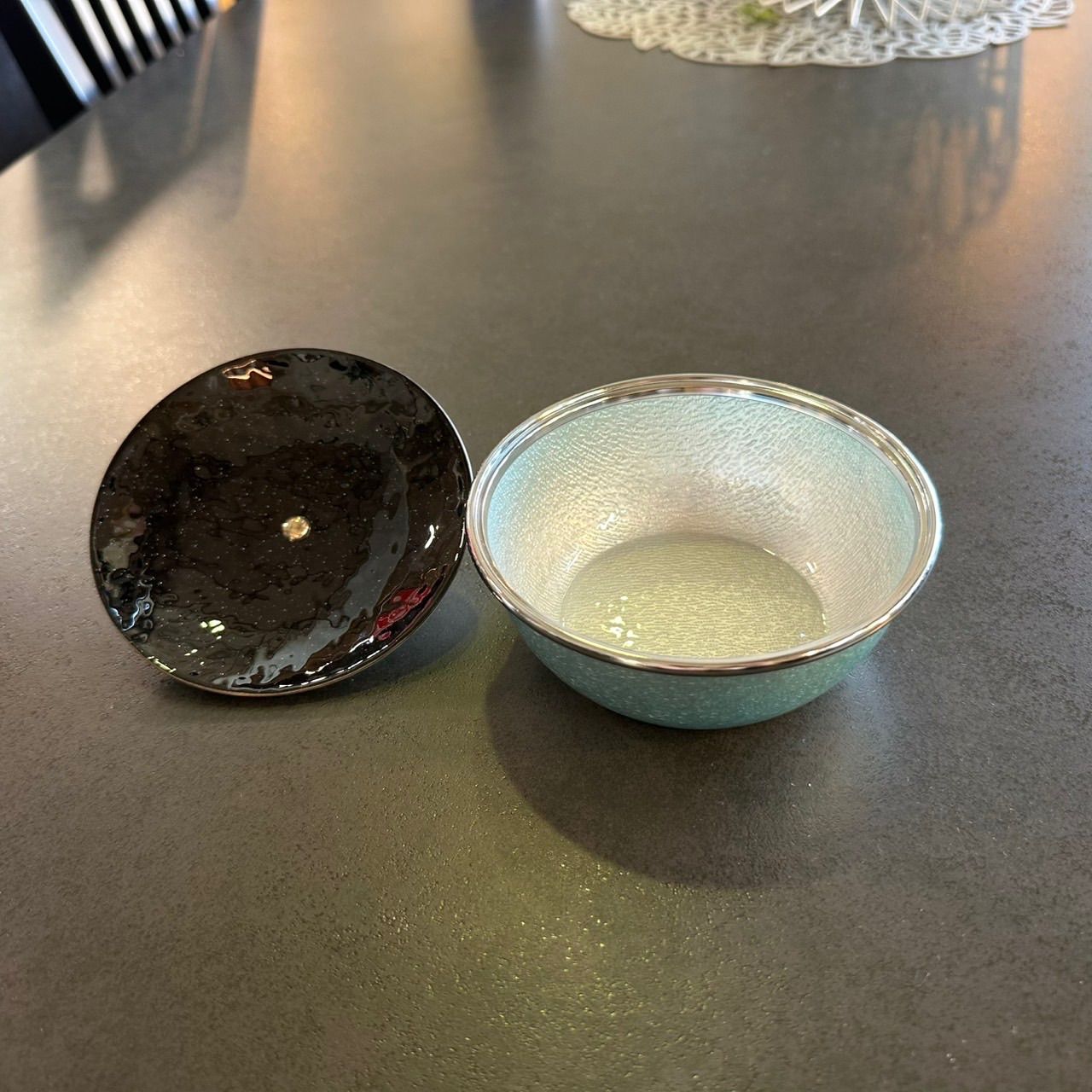 未使用品】銀彩ボンボニエール ANDO CLOISONNE 安藤七宝店 七宝焼
