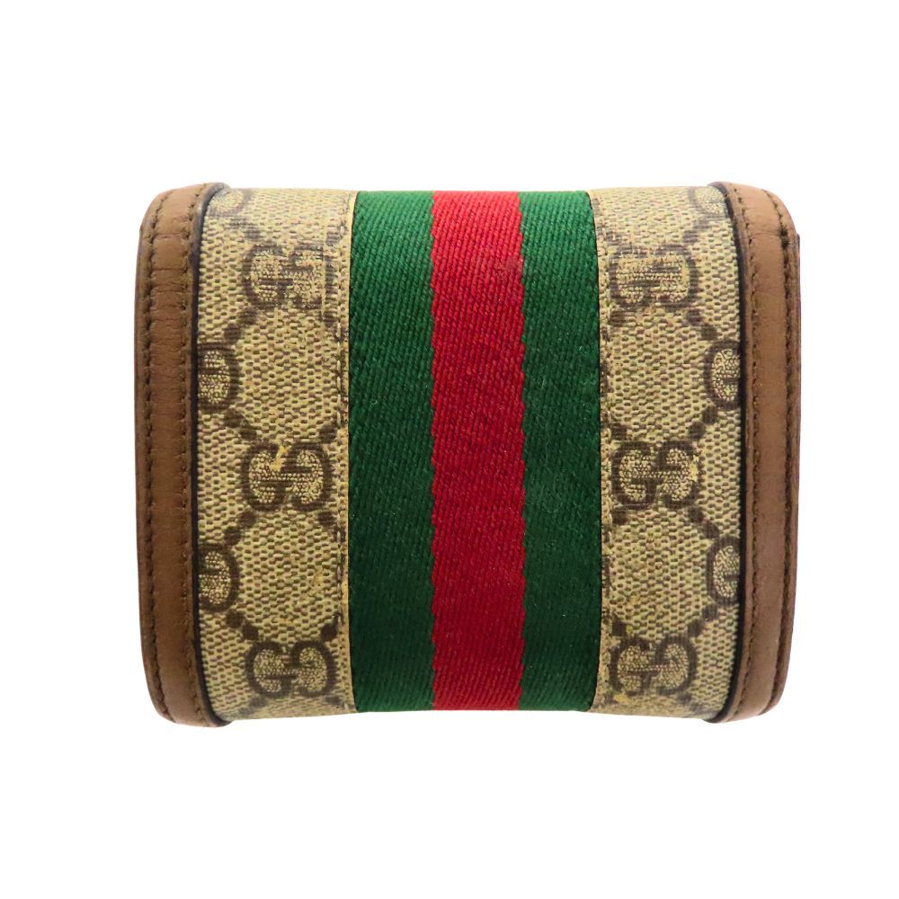 中古】 GUCCI グッチ 598662 オフィディア GGスプリーム 二つ折り財布