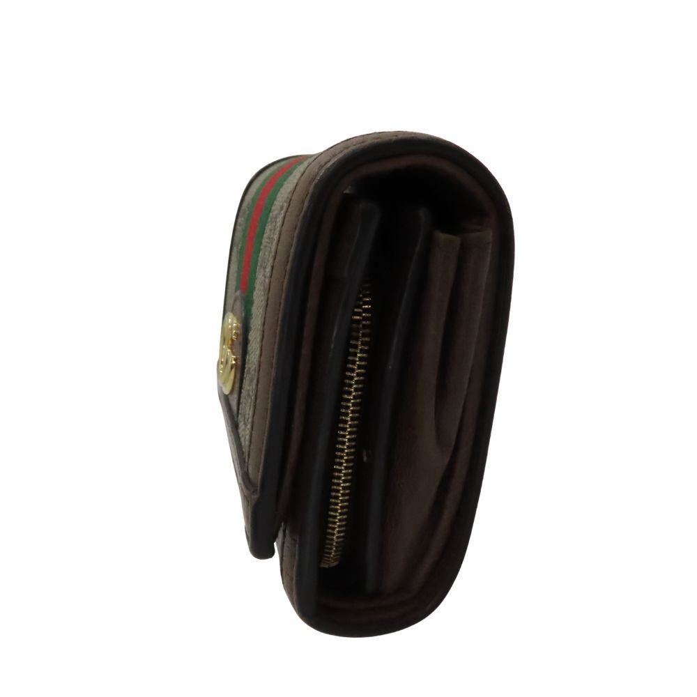 中古】 GUCCI グッチ 598662 オフィディア GGスプリーム 二つ折り財布