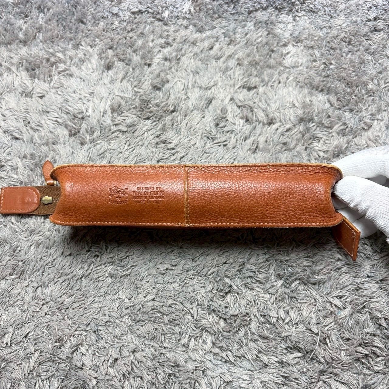 美品】IL BISONTE イルビゾンテ ペンケース 筆箱 ブラウン レザー