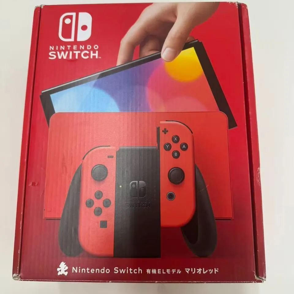 Nintendo Switch（有機ELモデル）マリオレッド 箱傷あり 新品同様