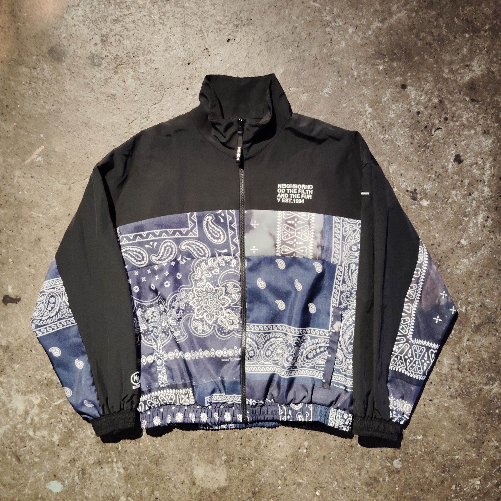 NEIGHBORHOOD 21aw BANDANA CHOPPED TRACK JACKET S NEIGHBORHOOD 21aw BANDANA CHOPPED TRACK JACKET S