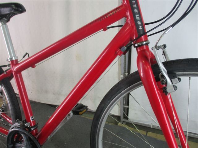 E269★26800円★整備済み クロスバイク中古自転車 【ライトウェイ　シェファードシティ　赤　38㎝】 E269☆整備済み☆完成車発送☆中古クロスバイク自転車【ライトウェイ