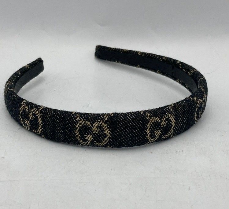 GUCCI グッチ GGキャンバス デニム カチューシャ 652835 レディース