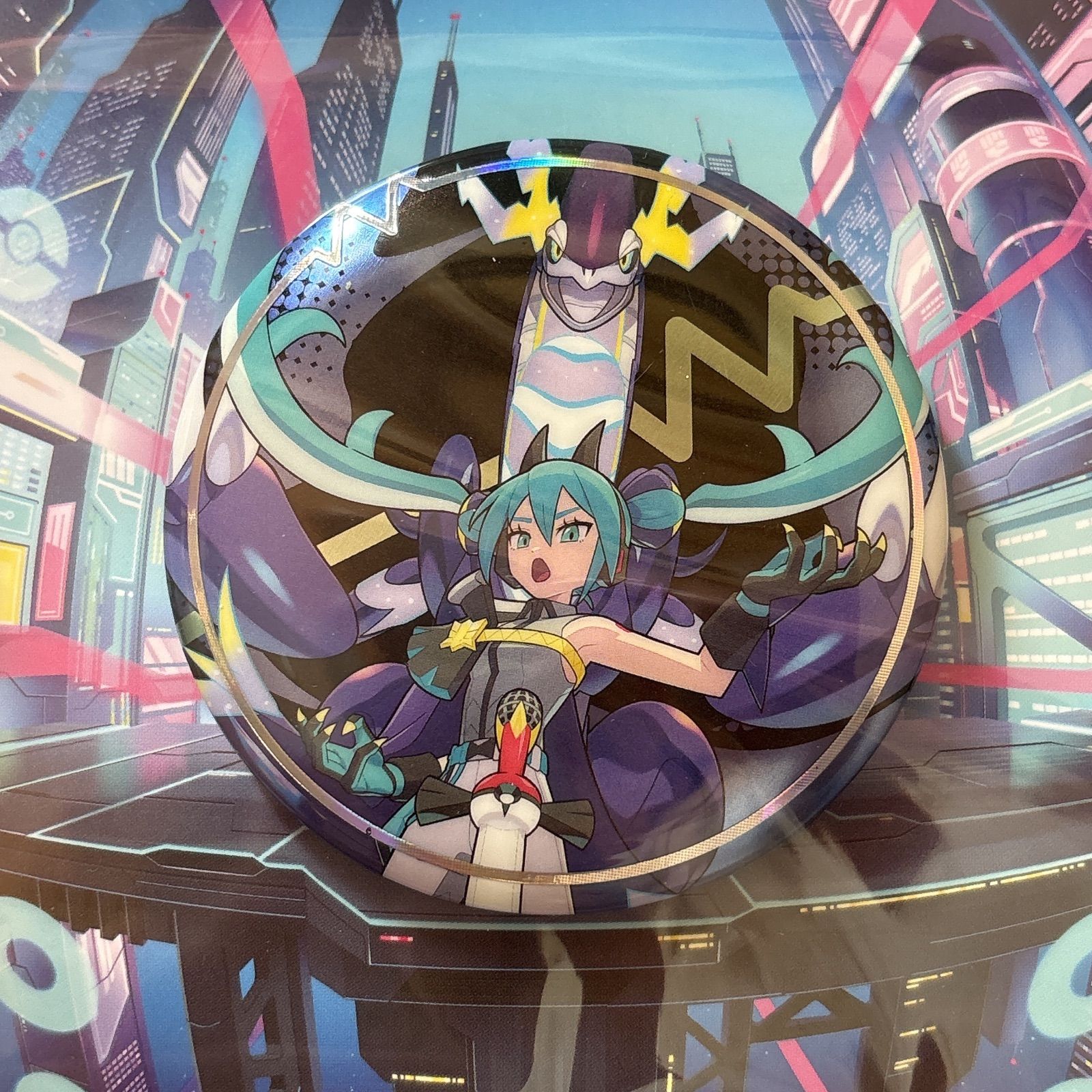 【ポケミク】 初音ミク 缶バッジ ミライドン ドラゴン ポケミク ポケモン 初音ミク 缶バッジ M!XTUИ3 ドラゴン ミライドン