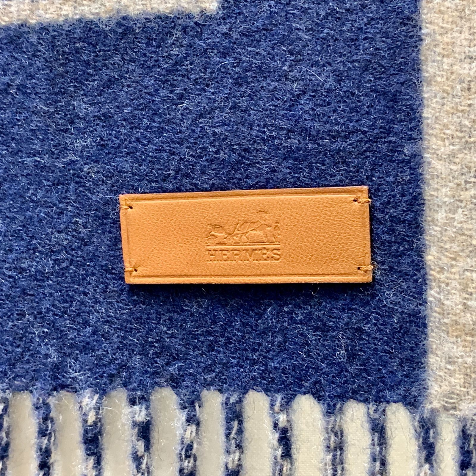 f001 L タグ付き未使用新品 エルメス HERMES レトル オ カレ カシミヤ