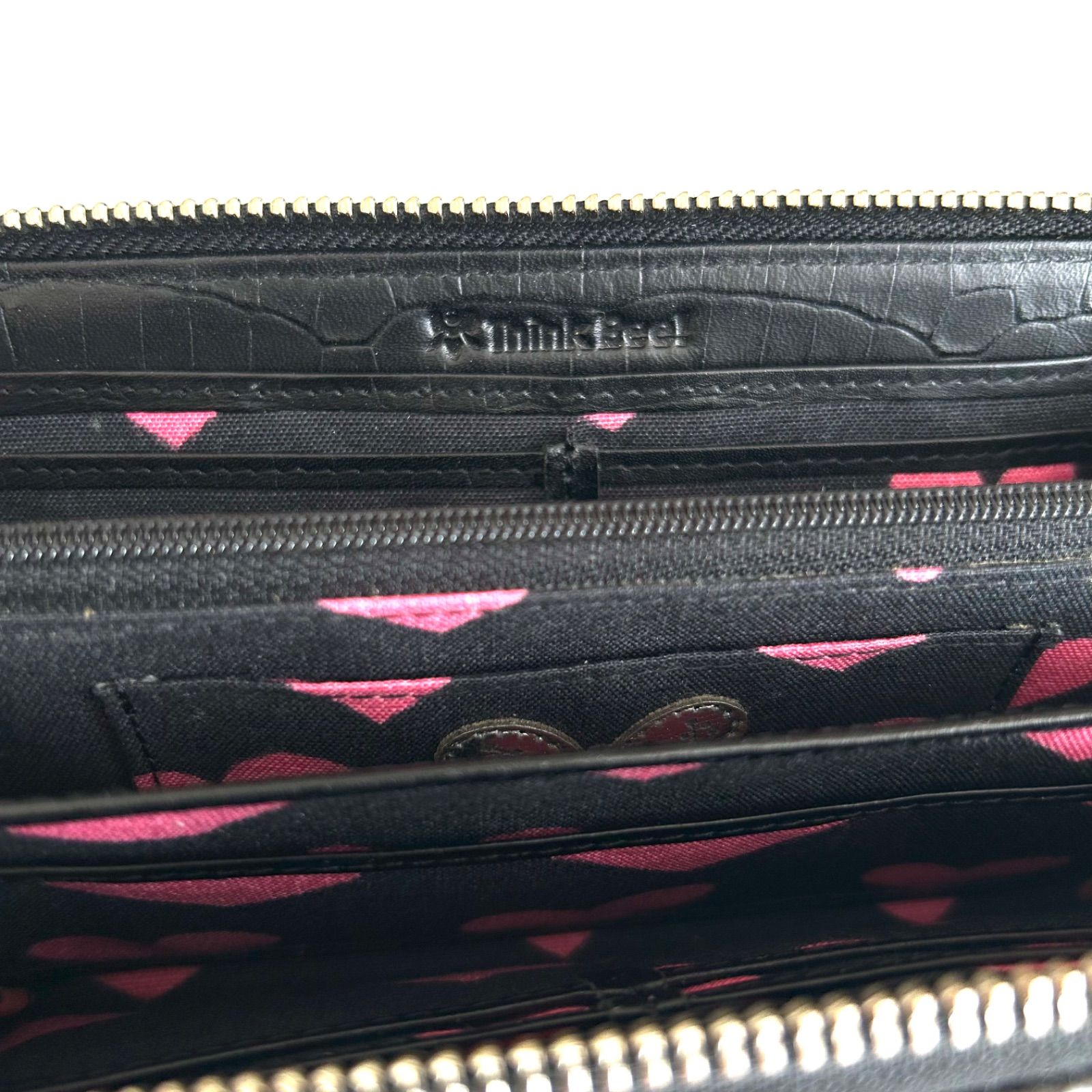 Think Bee! シンクビー 長財布 ラウンドファスナー ジャストハート 