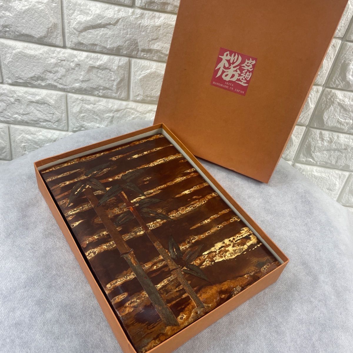 樺 細工 小物 入れ 工芸品 未使用 角館伝統工芸 樺細工 天然桜皮