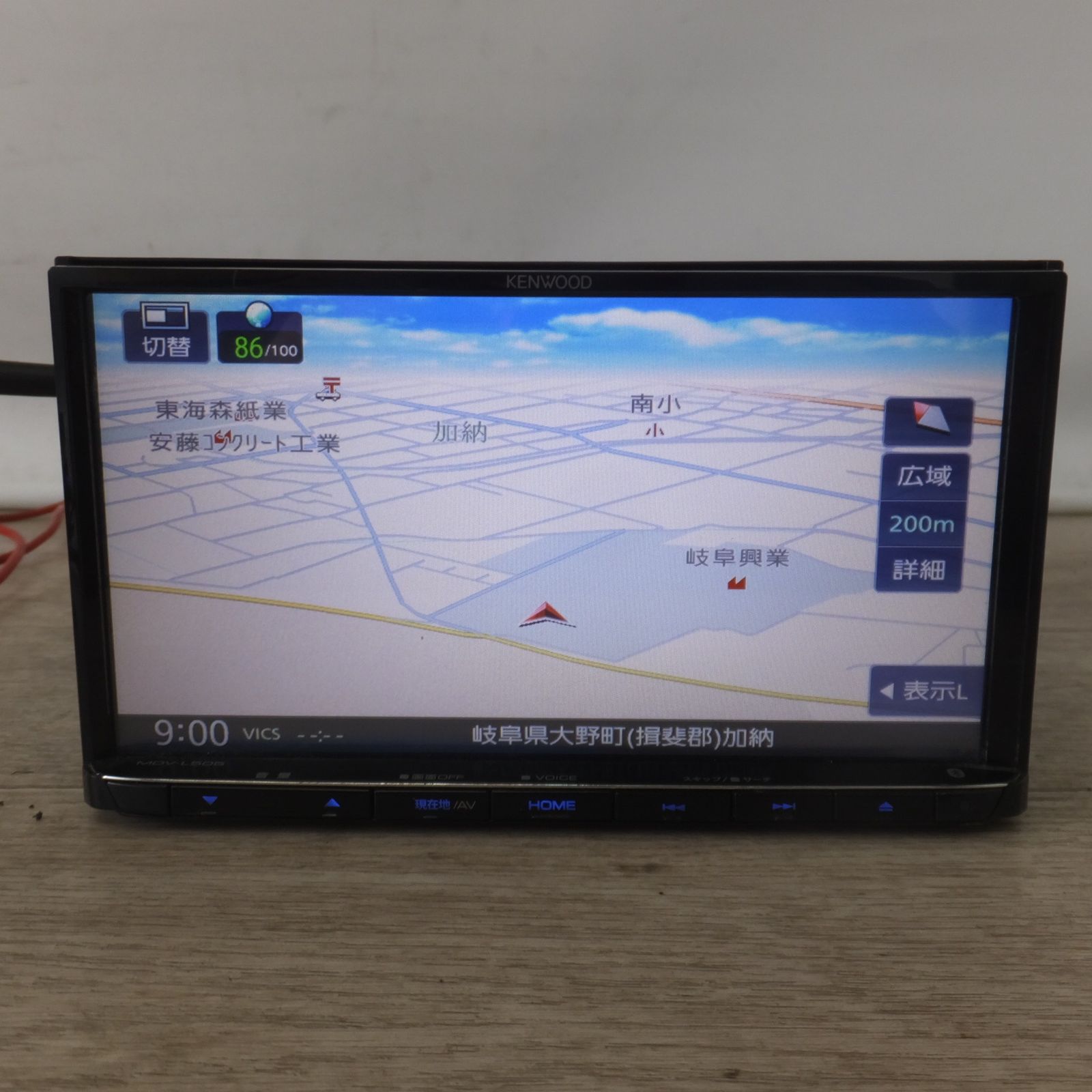 自動車 KENWOOD MDV-L505W Bluetooth DVD SD
