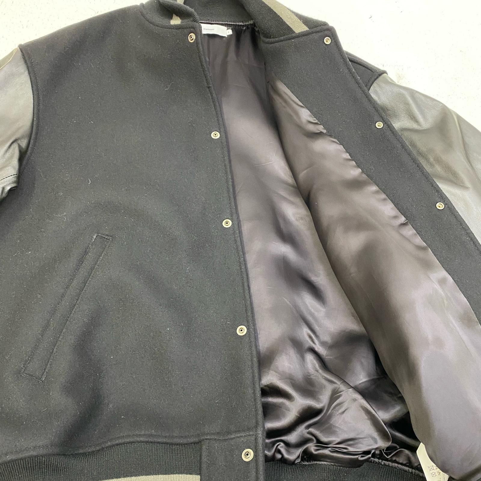 【加古川店】 中古 Graphpaper | グラフペーパー スタジャン SCALE OFF MELTON STADIUM JACKET GM223-30195B ブラック サイズ：2 【96】 加古川店】 中古 Graphpaper | グラフペーパー スタジャン SCALE OFF