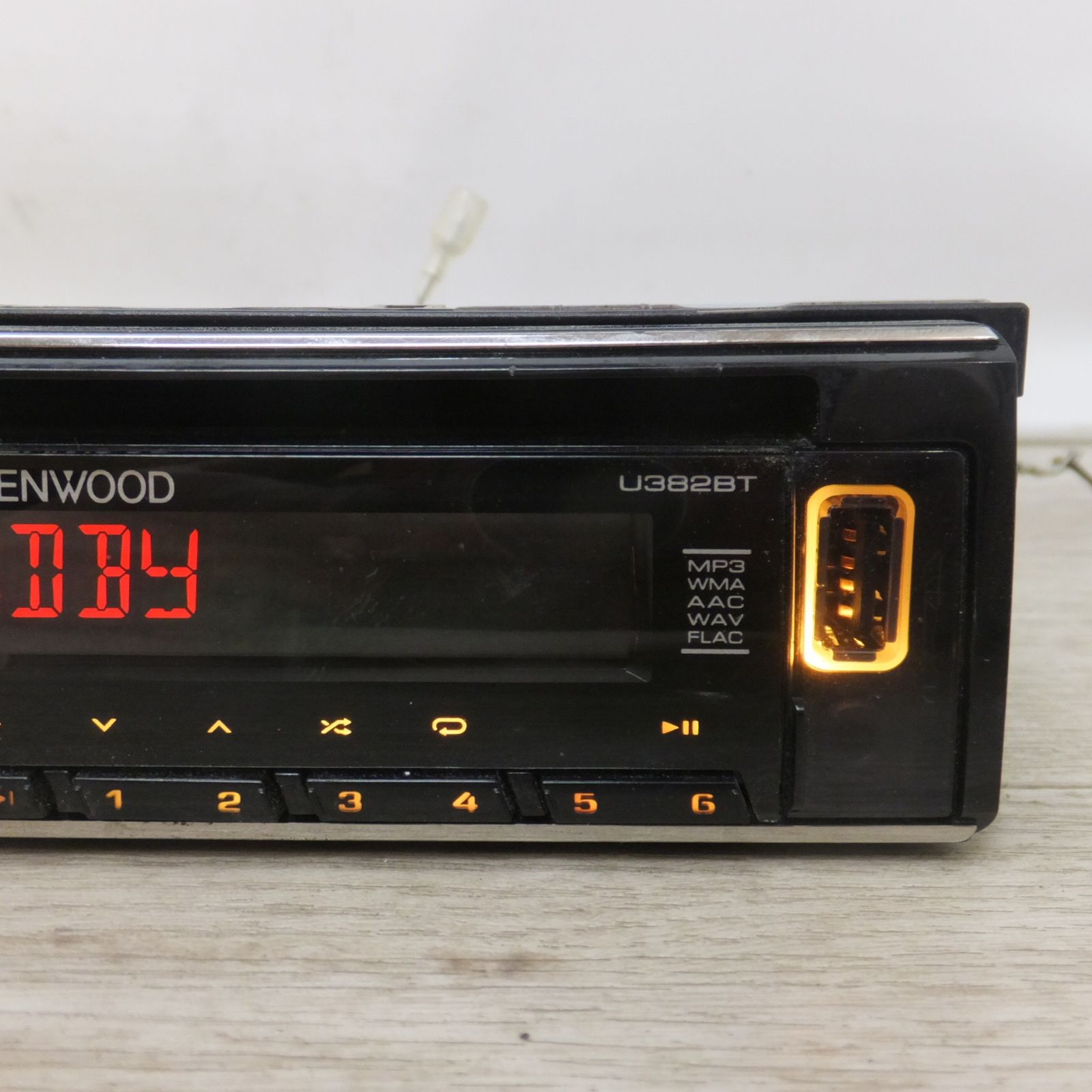 車 ケンウッド KENWOOD CDレシーバー U382BT 1DIN