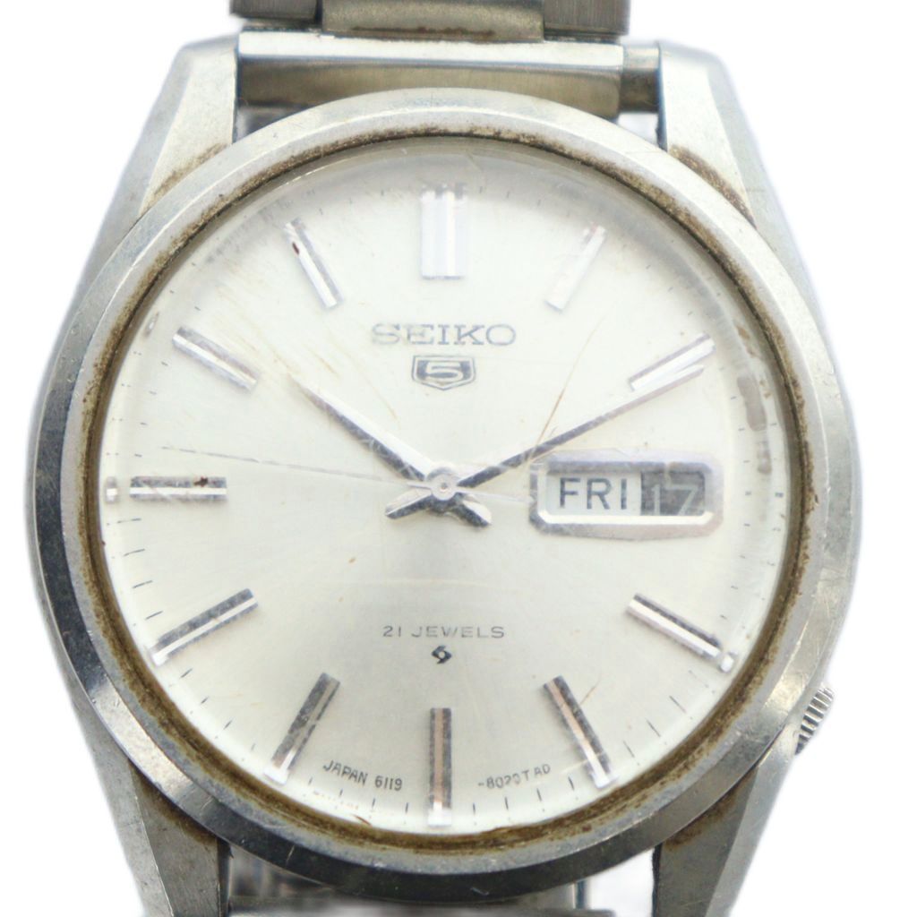 セイコー SEIKO 5 ファイブ 6119-8021 腕時計 ヴィンテージ 