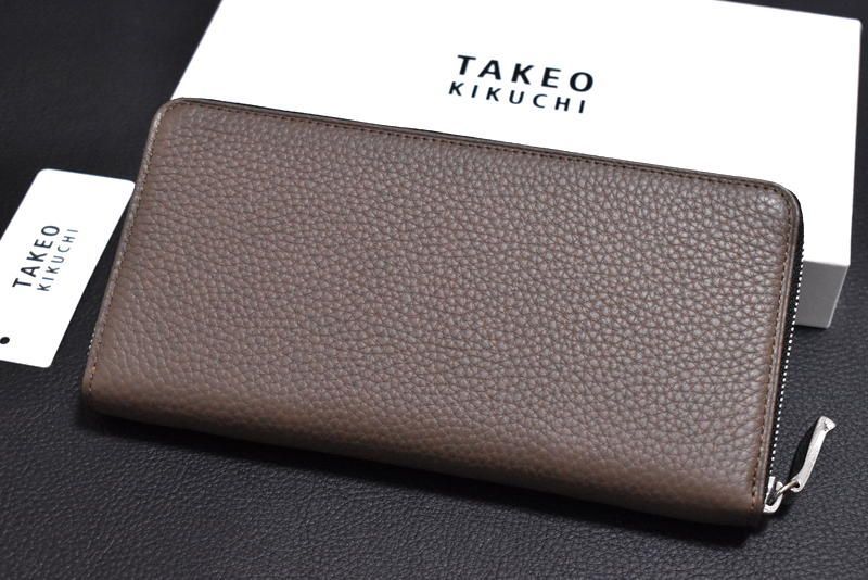 定価2万3650円】新品 TAKEO KIKUCHI【ビル】ラウンドファスナー長財布
