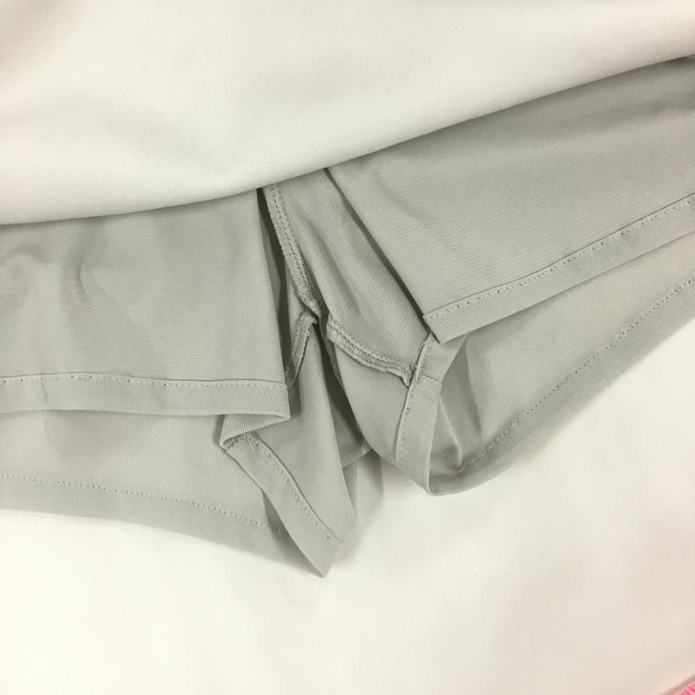美品】TFW49 スカート 白×蛍光ピンク ストレッチ 内側インナーパンツ