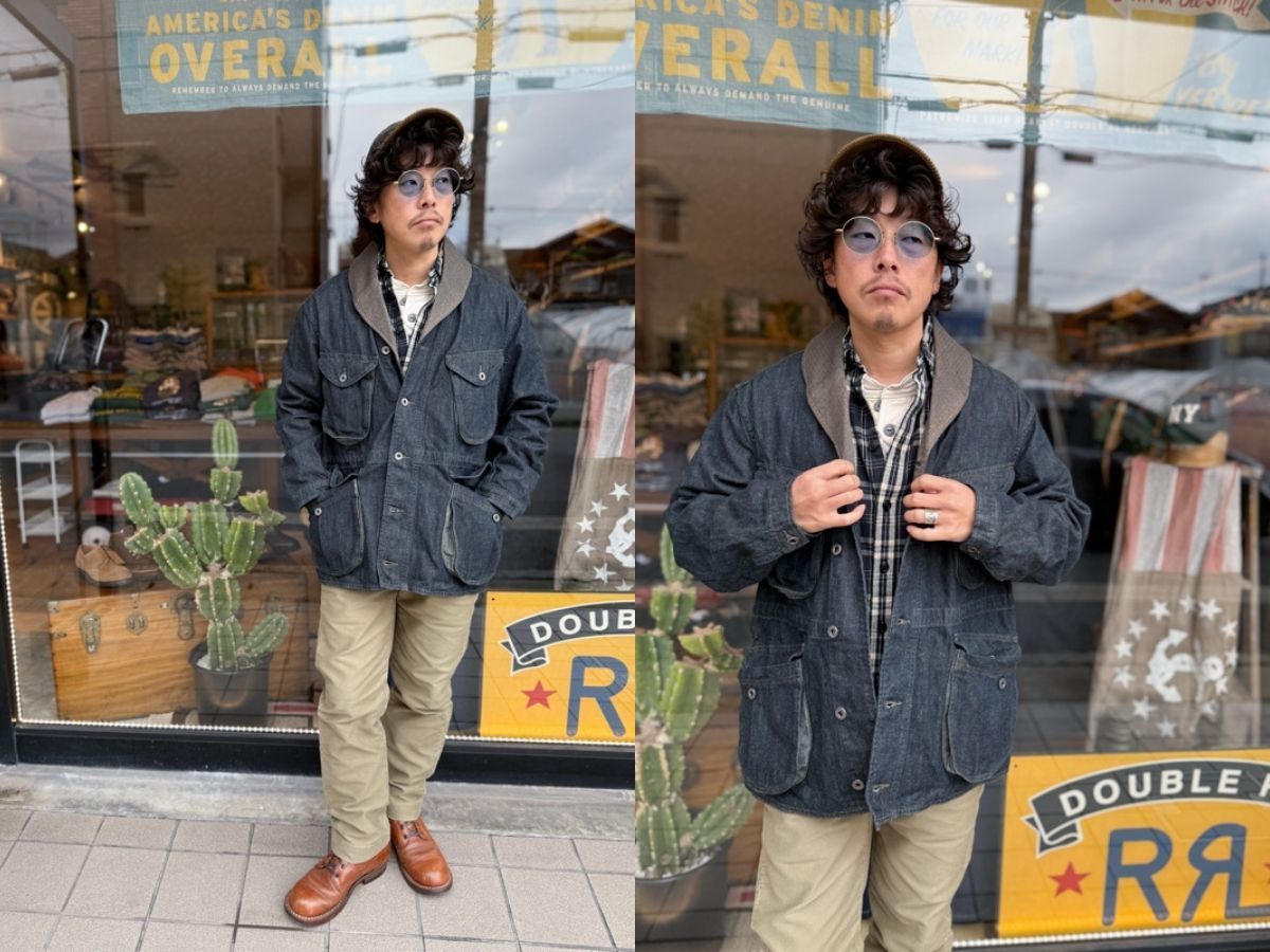 RRL ダブルアールエル ラルフローレン デニム ショールカラー プル