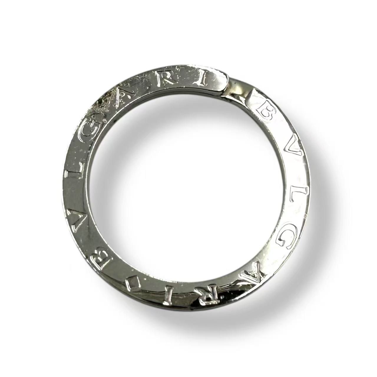 極美品 BVLGARI ブルガリ キーリング キーホルダー シルバー 箱付き 