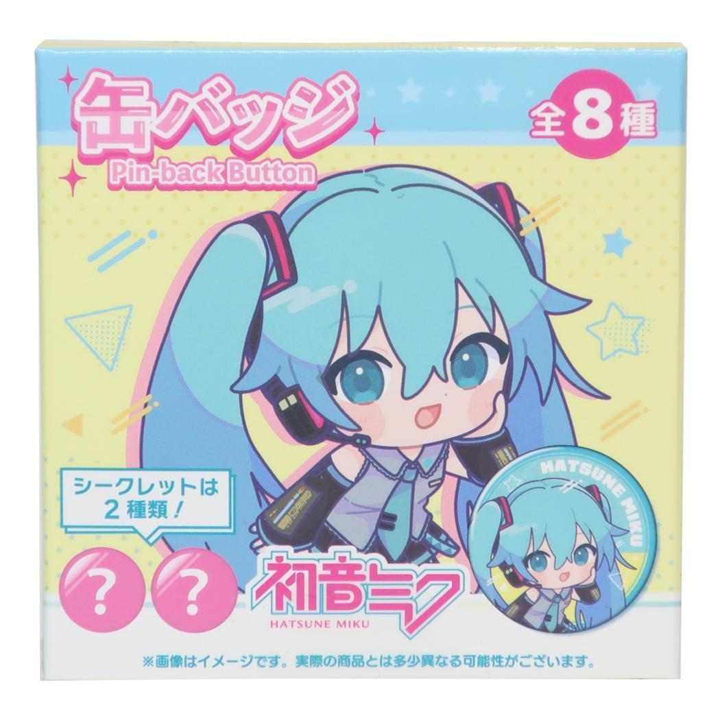 メール便】初音ミク カンバッジ 缶バッジSD 等身 全8種の内どれか1つ