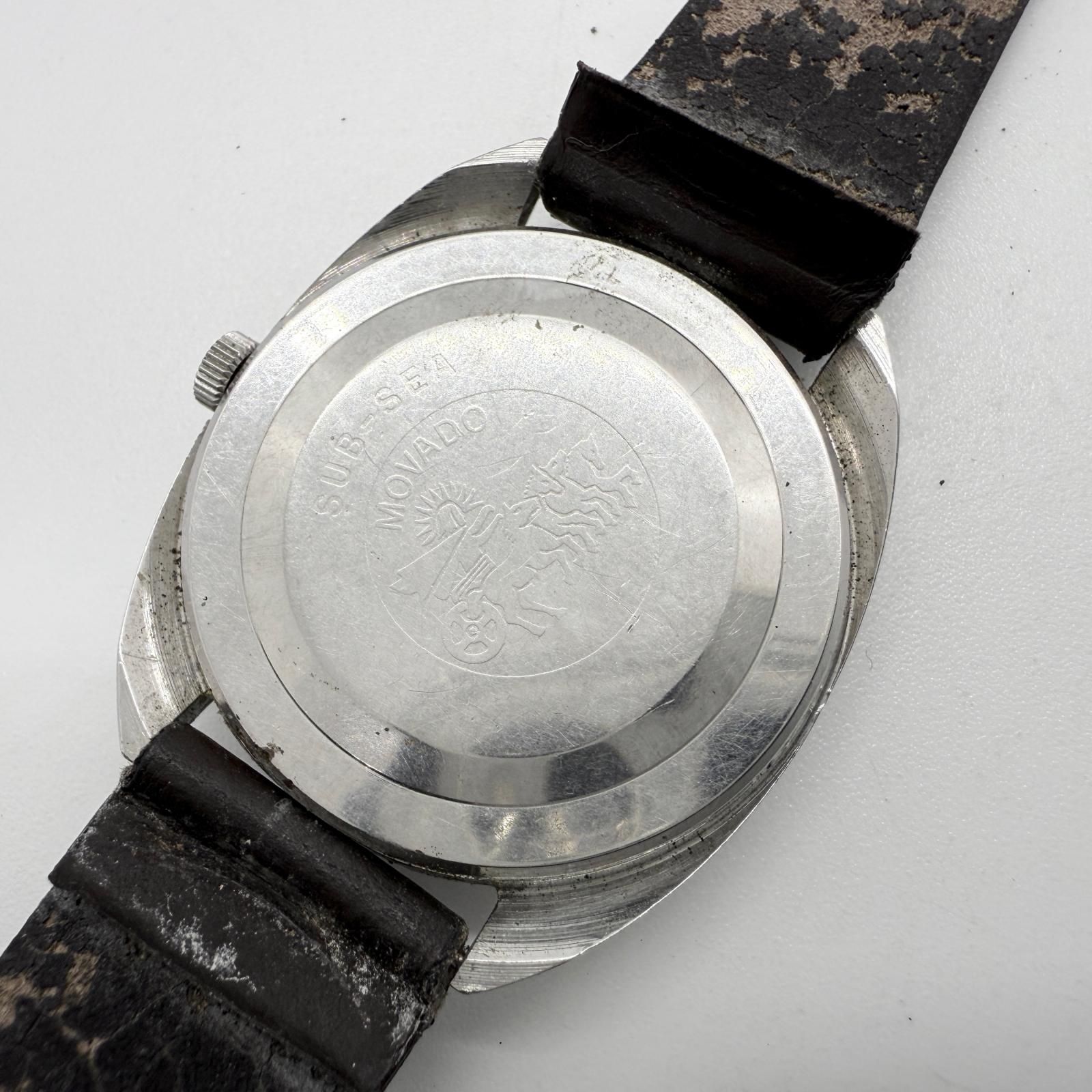 Movado モバード サブシーマニュアル シルバー 手巻き メンズ 50 