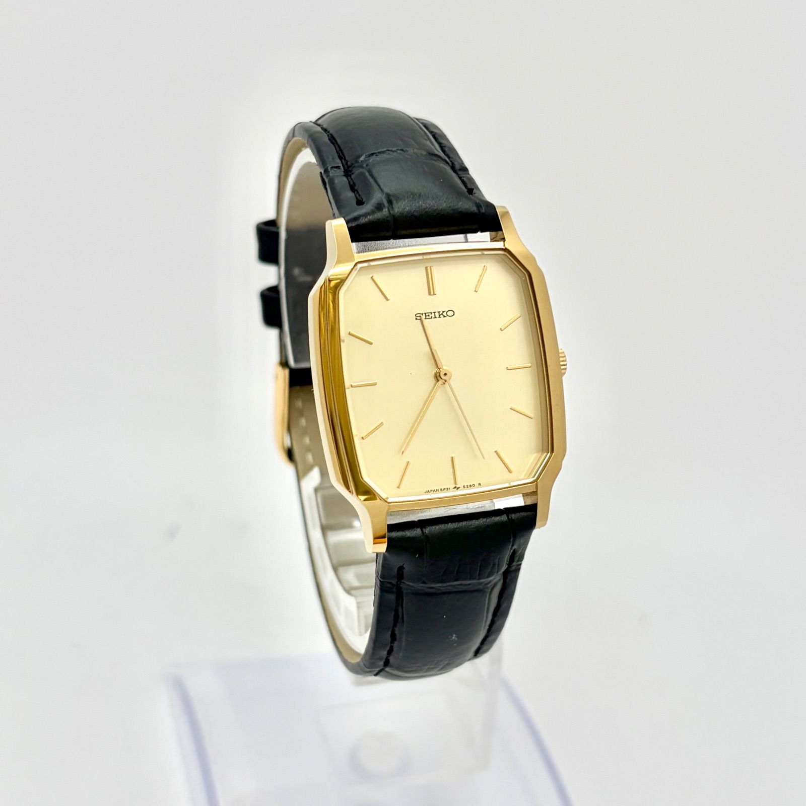 箱付/美品/新品電池】SEIKO セイコー メンズ 腕時計 ゴールド