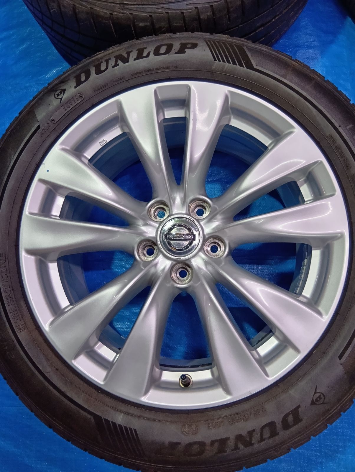 日産 フーガ純正アルミホイール 245/50R18 2024年 ルマンV 18インチ 